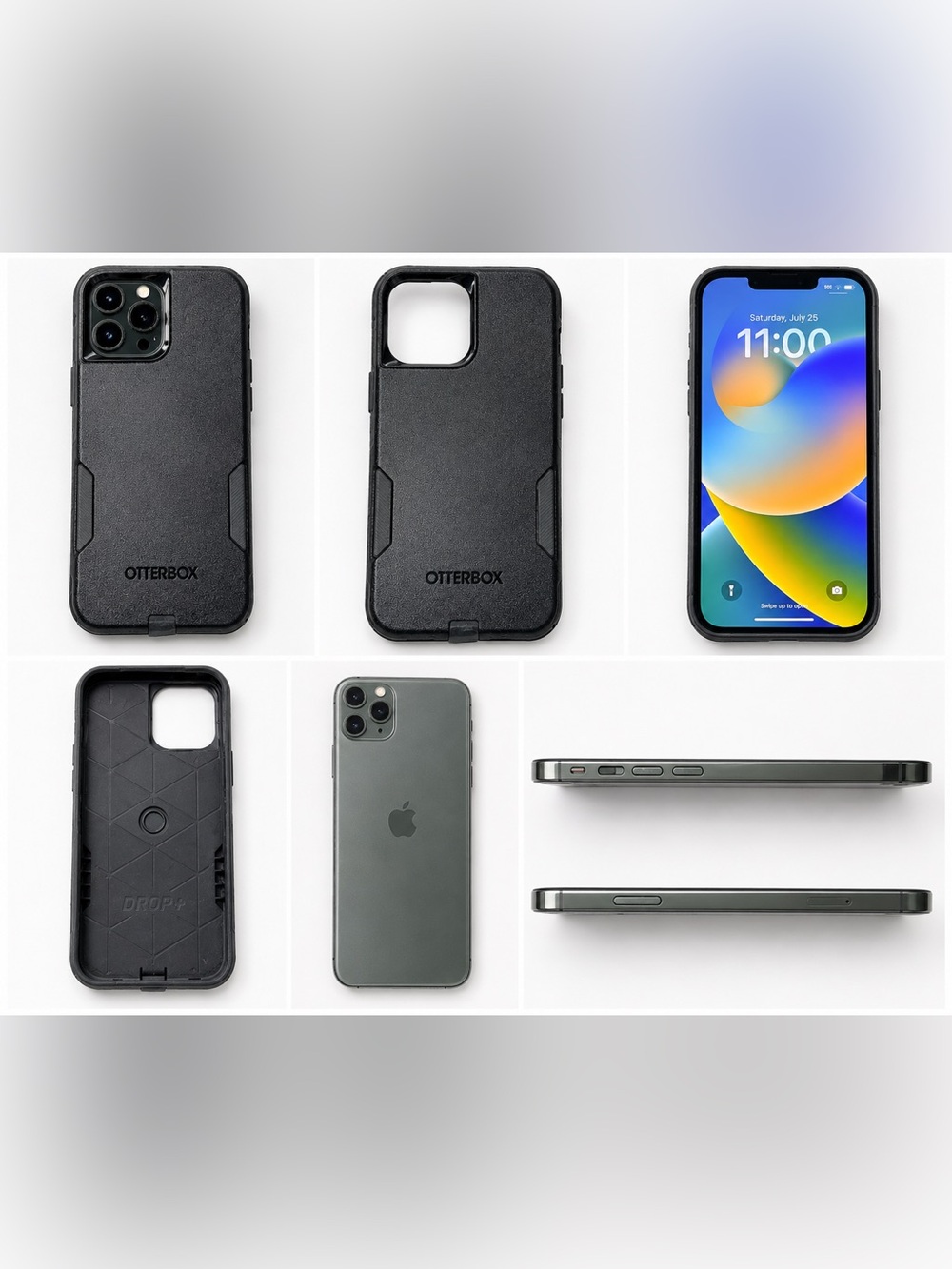 Apple iPhone with Black OtterBox Protective Case - Picture 2 of 2